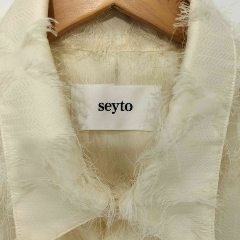 seyto  See through jacquard fringe shirt / シースルージャガードフリンジシャツ メンズ JPN:1